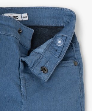 Pantalon bébé garçon coupe slim en toile extensible vue2 - GEMO(BEBE DEBT) - GEMO