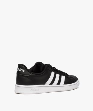Baskets homme bicolores à lacets - Adidas Grand Court Base vue4 - ADIDAS - GEMO