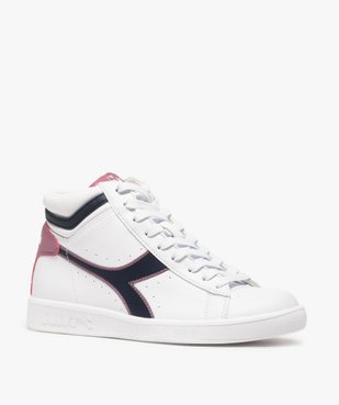 Baskets femme bicolores à tige montante - Diadora Game High vue2 - DIADORA - GEMO