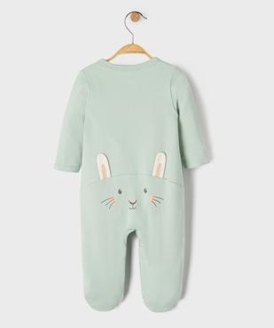 Pyjama dors bien en coton ouverture devant bébé vue3 - GEMO 4G BEBE - GEMO