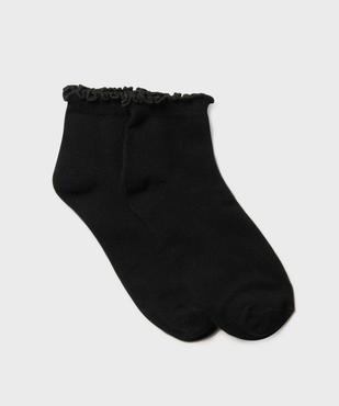 Socquettes à finition roulottée femme (lot de 2) vue1 - GEMO(HOMWR FEM) - GEMO