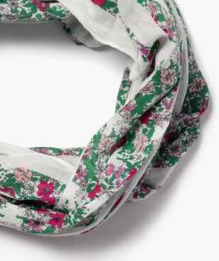 Foulard snood à motifs fleuris fille - LuluCastagnette vue2 - LULUCASTAGNETTE - GEMO