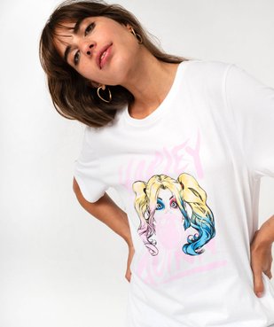 Tee-shirt manches coutes imprimé Harley Quinn femme - Batman vue2 - HARLEY QUINN - GEMO