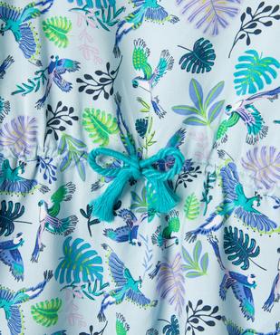 Robe de plage à motifs exotiques fille vue3 - GEMO 4G FILLE - GEMO