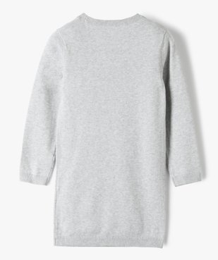 Robe fille en maille à motif doux et paillettes vue3 - Nikesneakers (ENFANT) - Nikesneakers