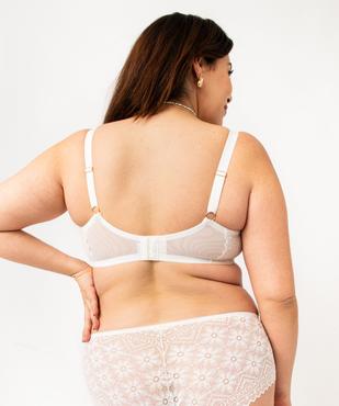 Soutien-gorge emboitant en dentelle grande taille vue3 - GEMO(HOMWR FEM) - GEMO