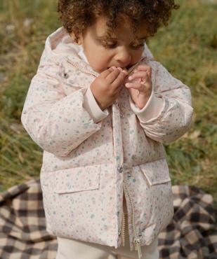Doudoune à capuche bébé fille vue1 - GEMO(BEBE DEBT) - GEMO