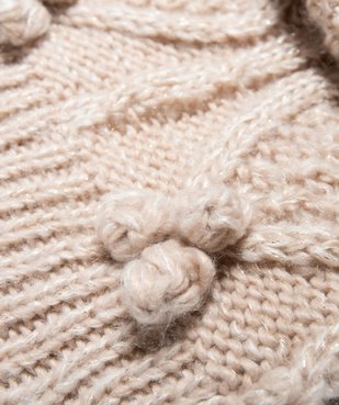 Snood fille en grosse maille pailletée avec doublure en sherpa vue2 - GEMO (ACCESS) - GEMO