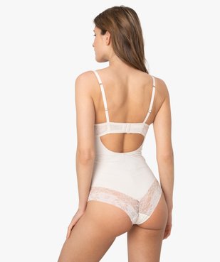 Body femme en microfibre et dentelle vue3 - Nikesneakers(HOMWR FEM) - Nikesneakers