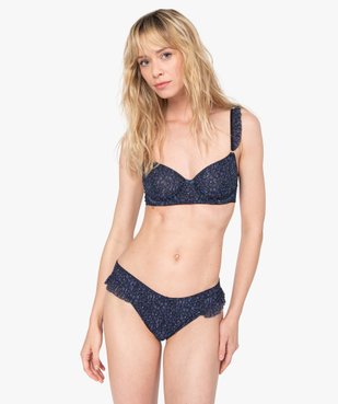 Soutien-gorge forme corbeille à motifs fleuris – LuluCastagnette vue3 - LULUCASTAGNETTE - GEMO