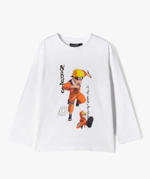 Tee-shirt manches longues en coton imprimé garçon - Naruto vue1 - NARUTO - GEMO