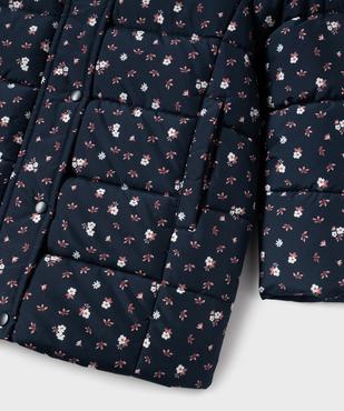 Parka matelassée à capuche doublure chaude fille vue3 - GEMO 4G FILLE - GEMO