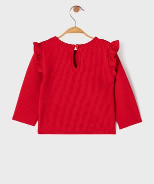 Tee-shirt manches longues texturé bébé fille - LuluCastagnette vue3 - LULU CASTAGNETTE GEMO FOR GOOD - GEMO