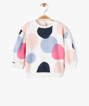 Sweat bébé fille à motifs colorés vue1 - GEMO(BEBE DEBT) - GEMO
