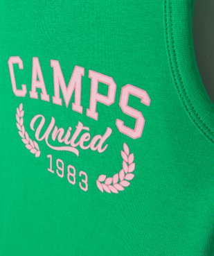 Débardeur fille court avec inscription— Camps United vue2 - CAMPS UNITED - GEMO