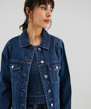 Veste en jean classique femme vue8 - GEMO 4G FEMME - GEMO