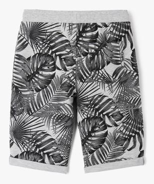 Bermuda en maille imprimé avec ceinture élastique garçon vue3 - GEMO (JUNIOR) - GEMO