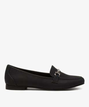 Mocassins femme à talon plat avec barrette métallique vue3 - GEMO (CASUAL) - GEMO