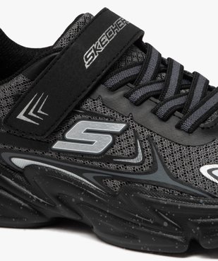 Baskets en mesh à grosse semelle et scratch garçon - Skechers vue6 - SKECHERS - GEMO