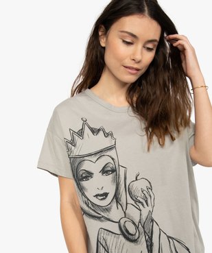 Tee-shirt femme avec motif femme - Disney vue2 - DISNEY DTR - GEMO