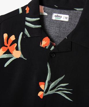 Chemise à manches courtes imprimée en viscose garçon vue6 - GEMO 4G GARCON - GEMO