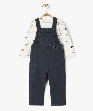Ensemble 2 pièces salopette et tee-shirt bébé garçon - LuluCastagnette vue1 - LULUCASTAGNETTE - GEMO