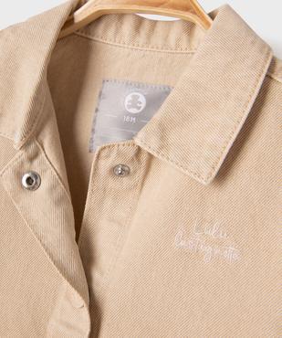 Veste en twill de coton bébé fille - LuluCastagnette vue2 - LULUCASTAGNETTE - GEMO
