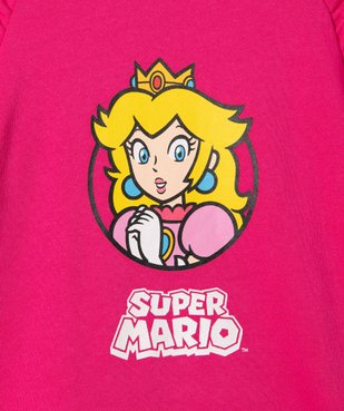 Sweat fille avec motif Princesse Peach - Super Mario vue2 - MARIO - GEMO