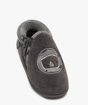 Chaussons bébé garçon semi-montants zippés - Isotoner vue5 - ISOTONER - GEMO
