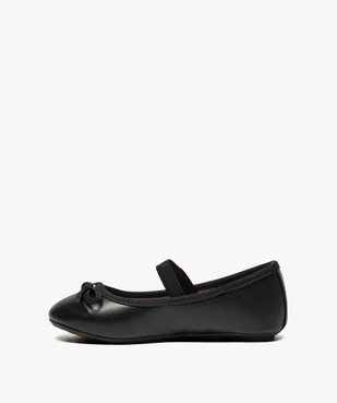 Ballerines fille unies à bride élastique et nœud décoratif vue3 - GEMO (ENFANT) - GEMO