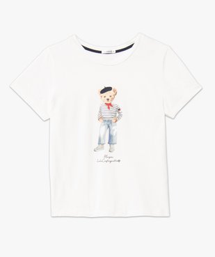 Tee-shirt femme avec motif sur le buste - LuluCastagnette vue4 - LULUCASTAGNETTE - GEMO