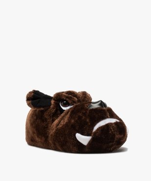 Chaussons homme en volume bouledogue vue2 - GEMO 4G HOMME - GEMO