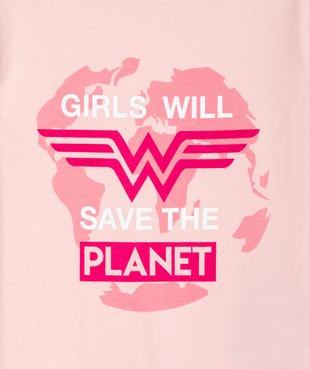 Tee-shirt fille avec motif multicolore – Wonder Woman vue2 - DC COMICS - Nikesneakers