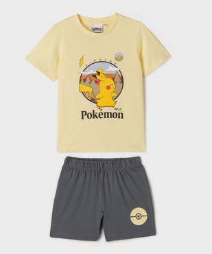 Pyjashort avec motif Pikachu garçon - Pokemon vue1 - POKEMON - GEMO