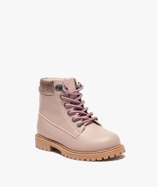 Bottines bébé fille zippées à col rembourré - Les Supaires vue2 - GEMO(BEBE DEBT) - GEMO