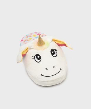 Chaussons mules motif licorne en relief fille  vue5 - GEMO (ENFANT) - GEMO