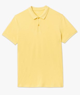 Polo à manches courtes en maille piquée homme vue4 - GEMO 4G HOMME - GEMO