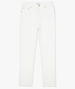 Jean femme coupe Regular taille haute longueur 7/8ème vue4 - GEMO(FEMME PAP) - GEMO