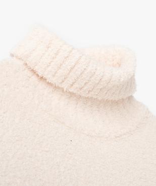 Pull à col roulé en maille bouclette fille vue2 - GEMO (JUNIOR) - GEMO