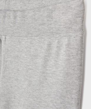 Jogging en maille extensible chinée coupe flare fille vue2 - GEMO 4G FILLE - GEMO