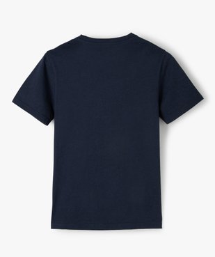 Tee-shirt garçon à manches courtes avec large motif vue3 - GEMO (JUNIOR) - GEMO