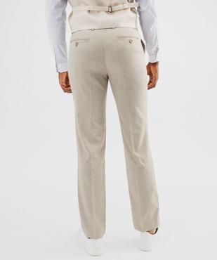 Pantalon de costume ajusté homme vue3 - GEMO (HOMME) - GEMO