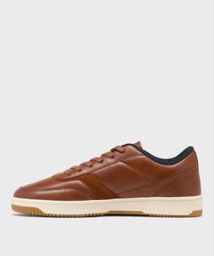 Baskets basses avec empiècements velours homme - Redskins vue3 - REDSKINS - GEMO