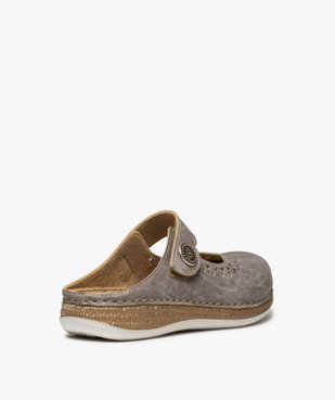 Sabots confort femme dessus ouvert avec bride scratch vue4 - Nikesneakers (CONFORT) - Nikesneakers