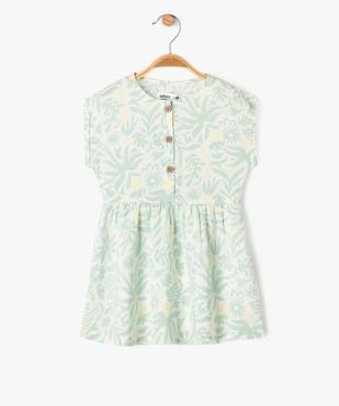 Robe imprimée en viscose bébé fille vue1 - GEMO 4G BEBE - GEMO