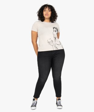 Tee-shirt femme grande taille à manches courtes imprimé - Disney vue5 - DISNEY DTR - GEMO