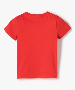 Tee-shirt à manches courtes en coton uni garçon vue3 - GEMO (ENFANT) - GEMO