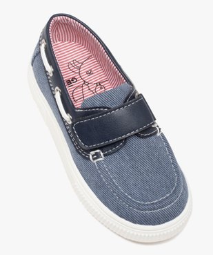 Chaussures bateau garçon en toile denim avec scratch vue5 - GEMO 4G GARCON - GEMO