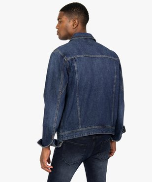 Blouson homme en jean coupe droite vue4 - GEMO (HOMME) - GEMO