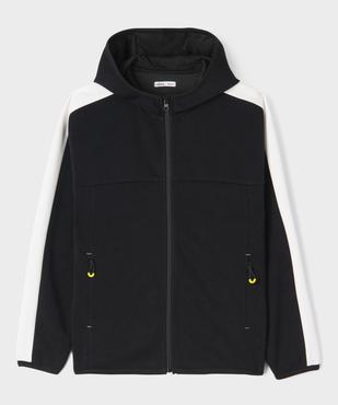 Sweat de sport zippé à capuche garçon vue1 - GEMO (JUNIOR) - GEMO